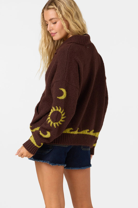 ONEILL CORRINE ZIP UP SWEATER
