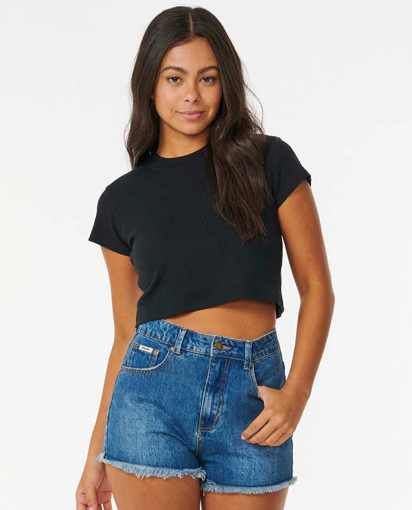 RIPCURL CLASSIC RIBBED SS TEE