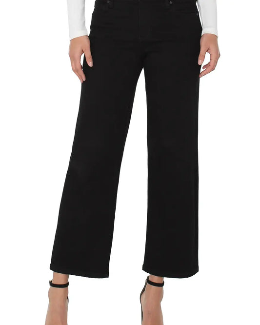 LIVERPOOL STRIDE WIDE LEG CROP 28"