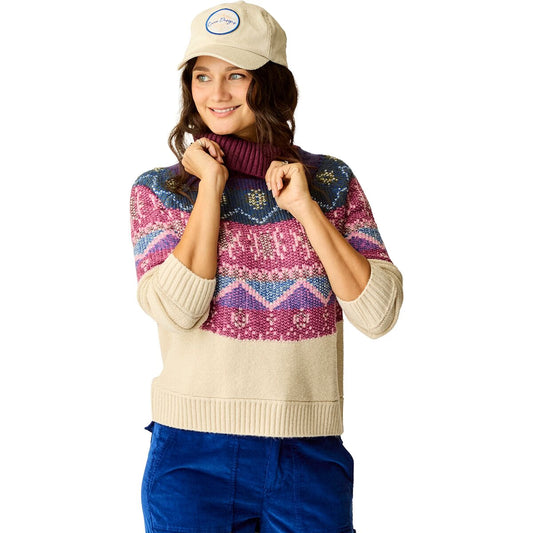 CARVE NEVE FAIRISLE WOMANS TURTLENECK SWEATER