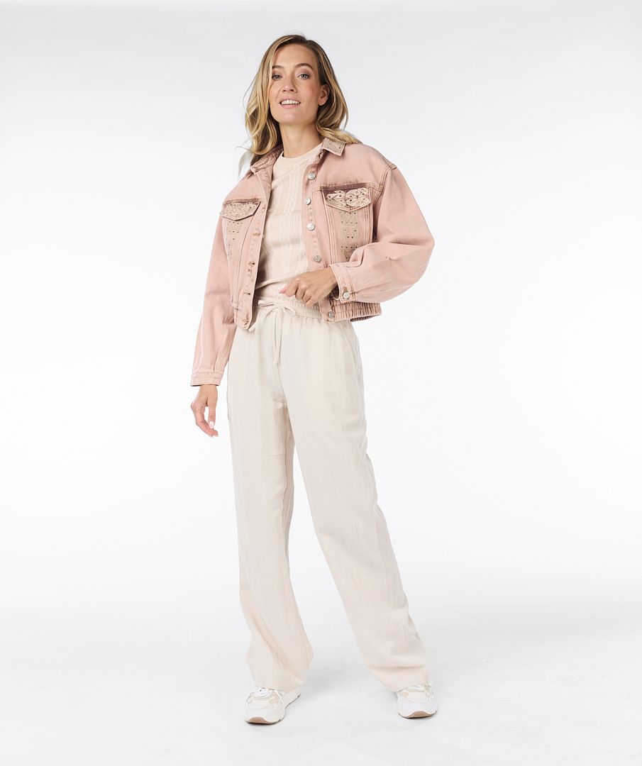 ESQUALO WIDE CRUSH WOMANS TROUSER