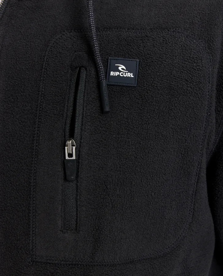 RIPCURL DEPARTED POLAR FLEECE ZIP THROUGH JACKET