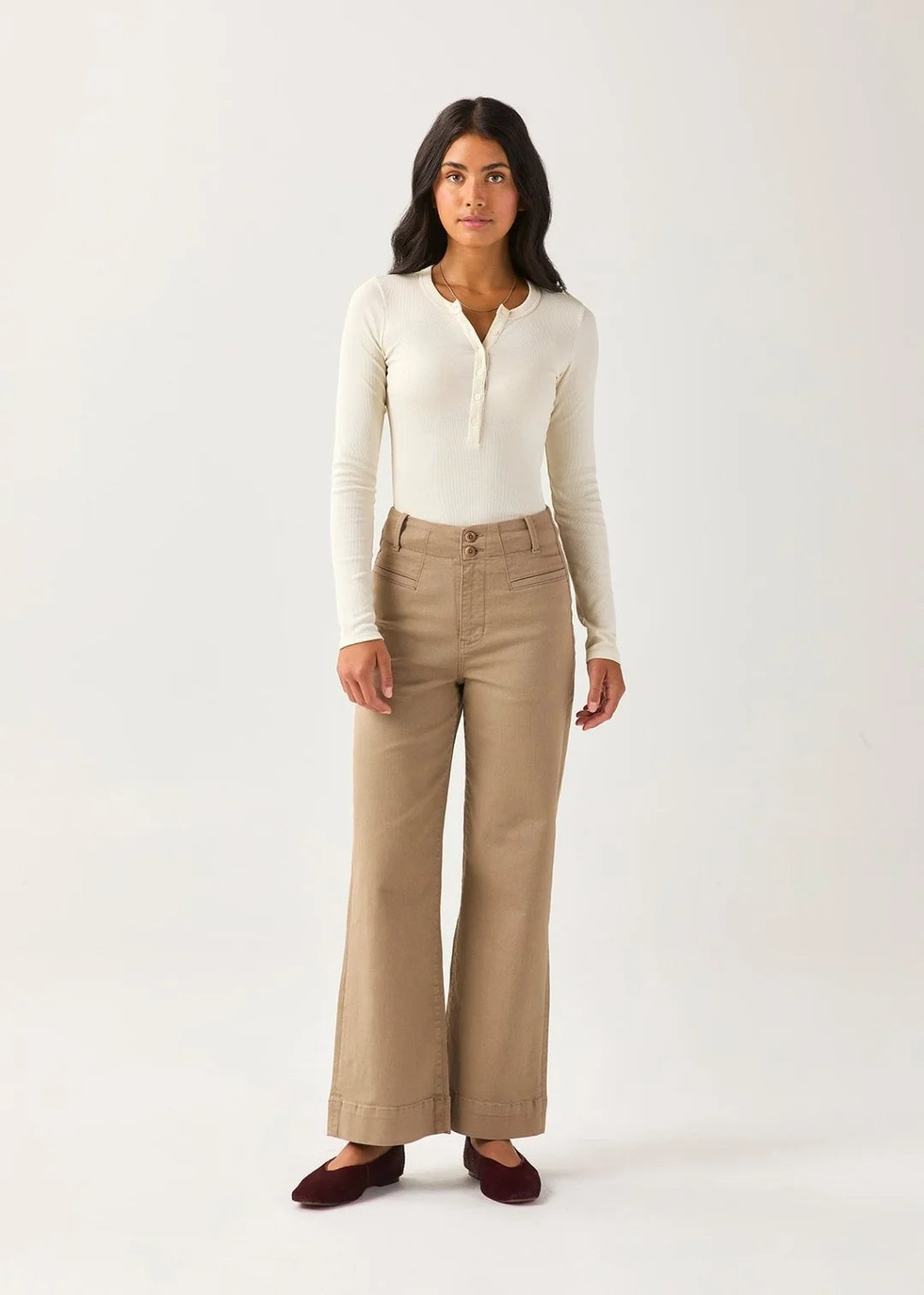 DU/ER FLEXTWILL HIGH RISE TROUSERS