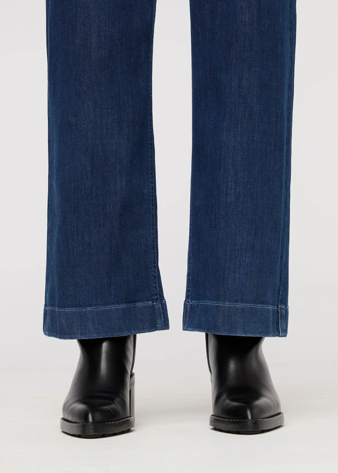 DU/ER PERFORM DENIM SHORT SLEEVE JUMPSUIT