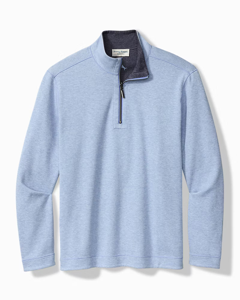 TOMMY BAHAMA FLIPVIEW REVERSIBLE HALF-ZIP SWEATER