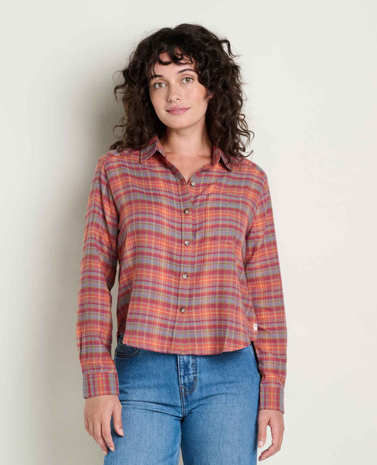 TOAD&CO REFORM FLANNEL BOXY LS
