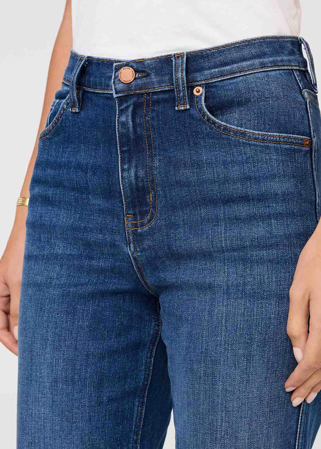 DU/ER PERFORMANCE DENIM + HIGH RISE STRAIGHT