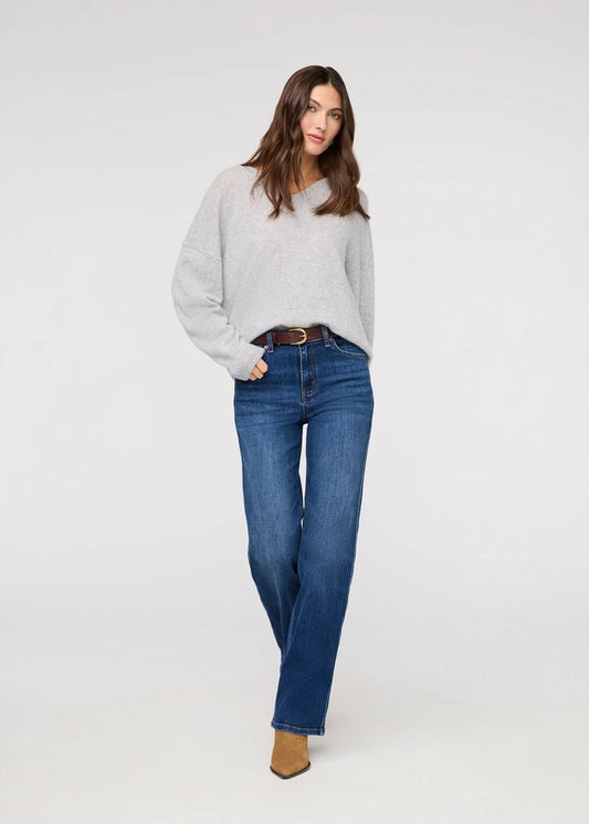 DU/ER PERFORMANCE DENIM + HIGH RISE STRAIGHT