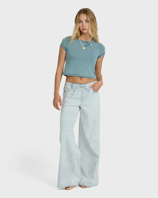 JADE SALTWASHED ELASTIC WAIST PANTS