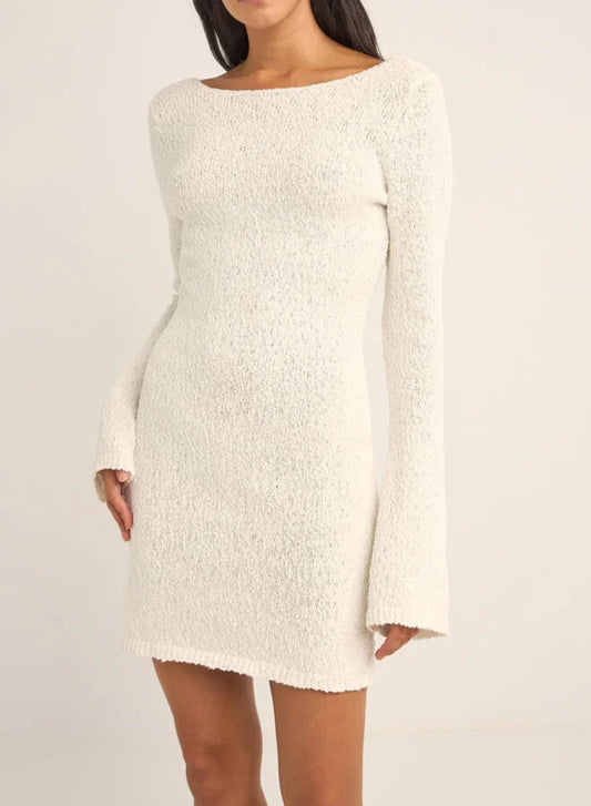 RHYTHM ADELE LS KNIT DRESS