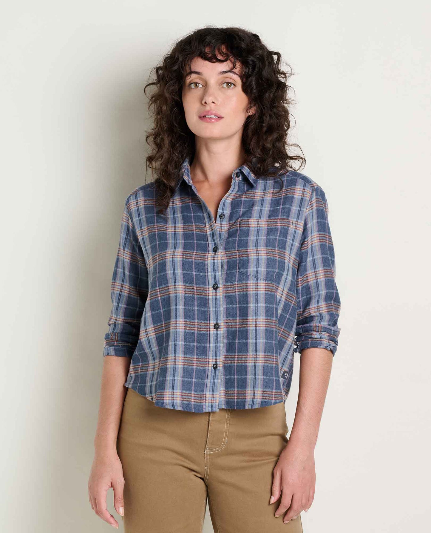 TOAD&CO REFORM FLANNEL BOXY LS