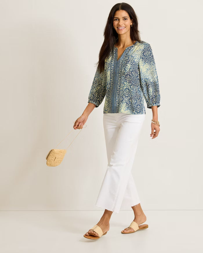 TOMMY BAHAMA MOSAIC SHORES BLOUSE