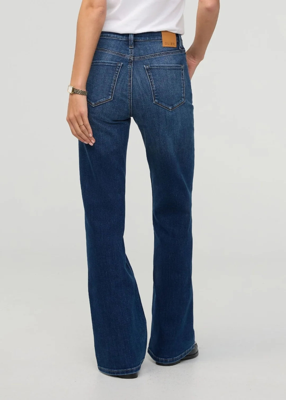 DU/ER PERFORMANCE DENIM HIGH RISE WIDE LEG