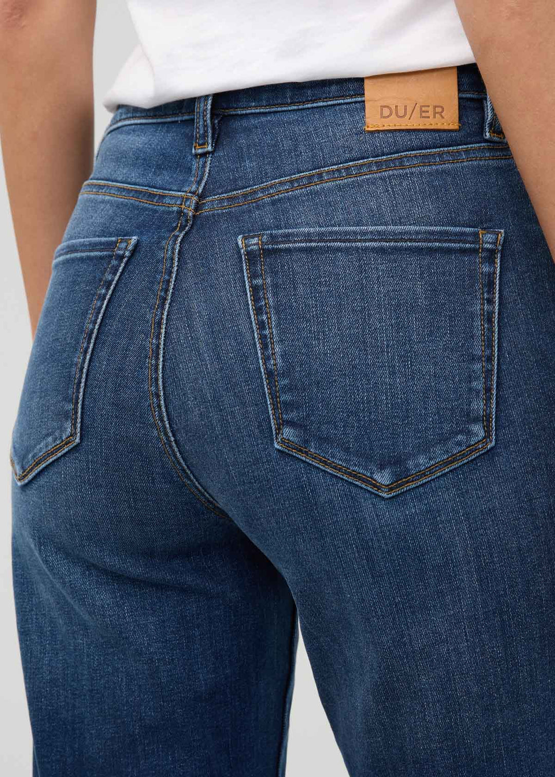 DU/ER PERFORMANCE DENIM HIGH RISE WIDE LEG