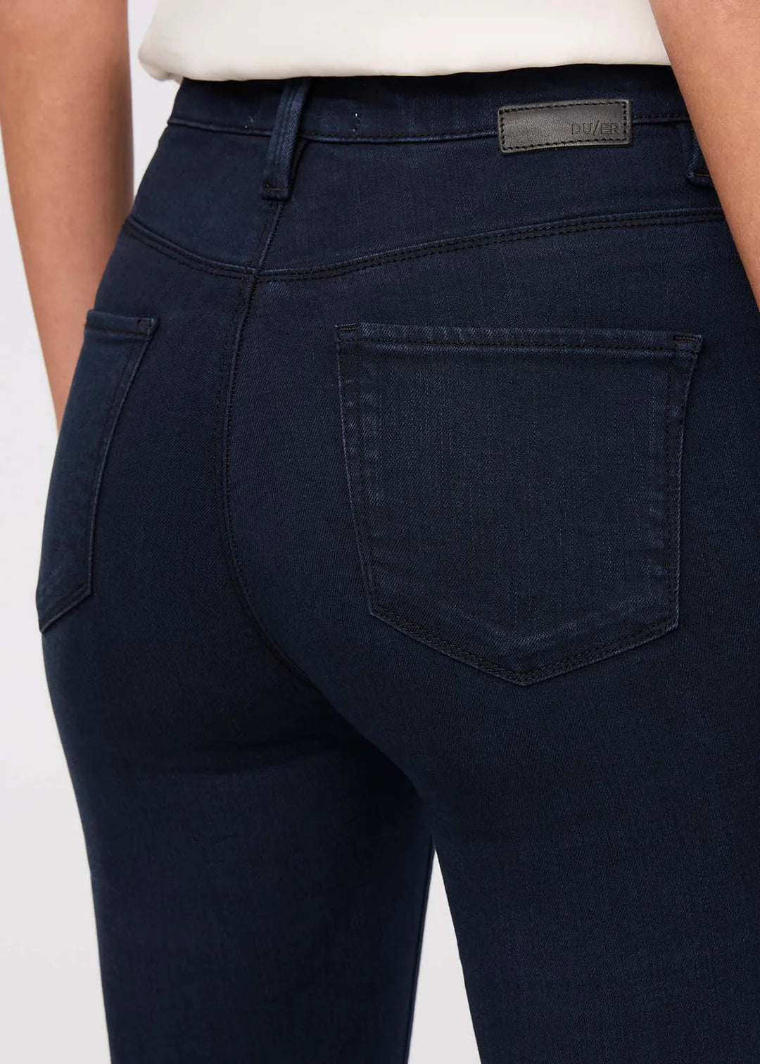 DU/ER NO SWEAT DENIM HIGH RISE FLARE