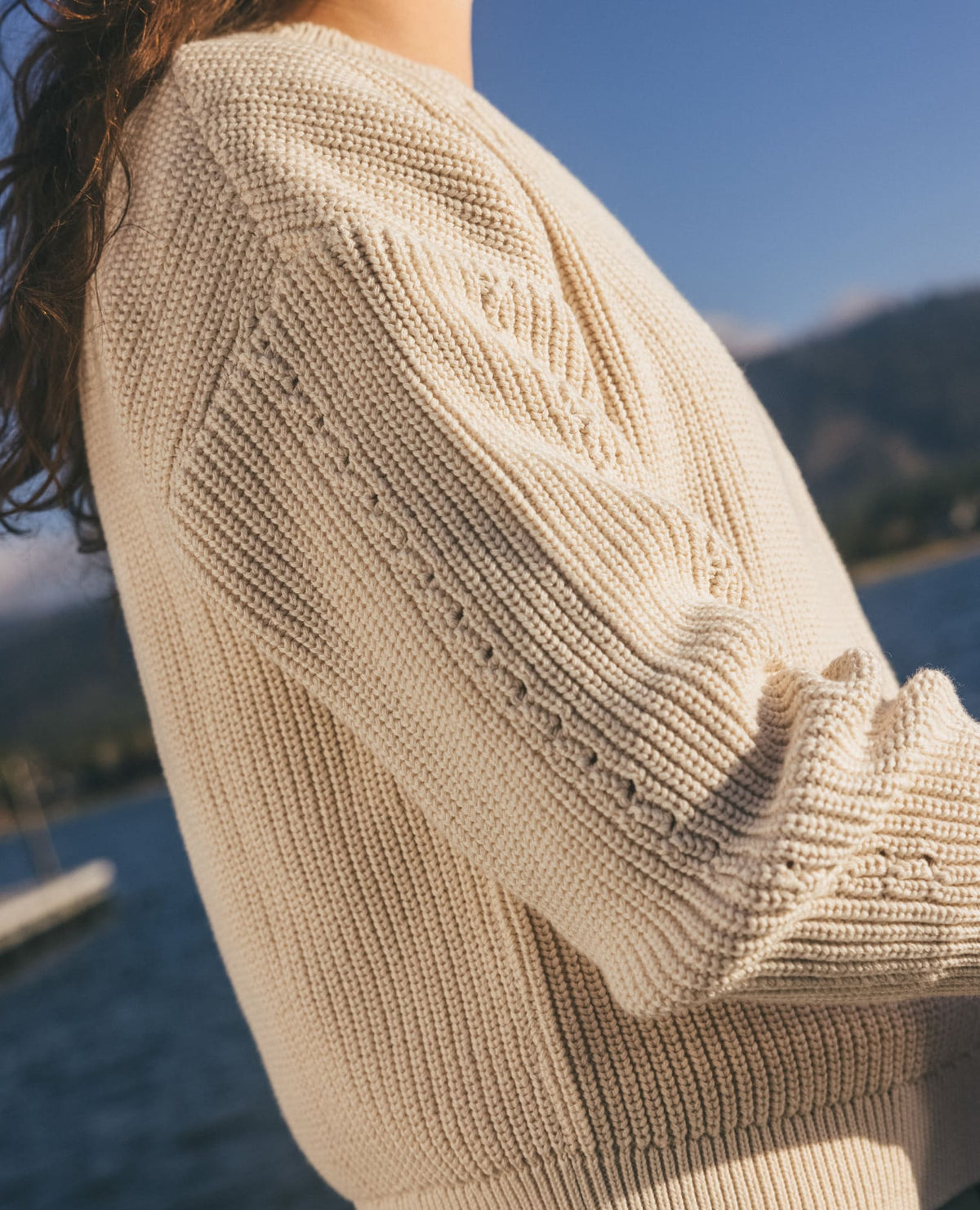 TOAD&CO BIANCA SHAKER SWEATER