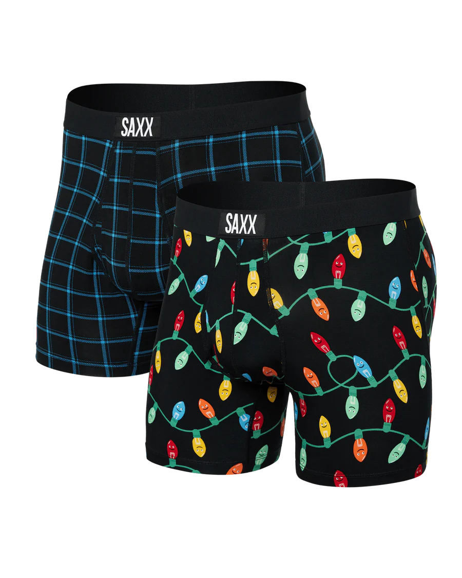 SAXX ULTRA SUPERSOFT BOXER 2PK HOLIDAY THEME