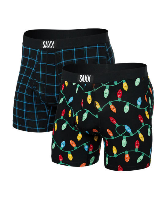 SAXX ULTRA SUPERSOFT BOXER 2PK HOLIDAY THEME