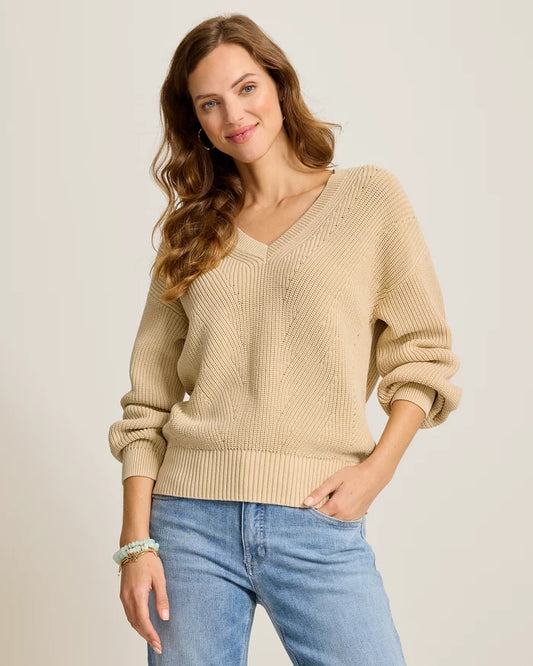 TOMMY SALT & SEA WASH WAVE SWEATER