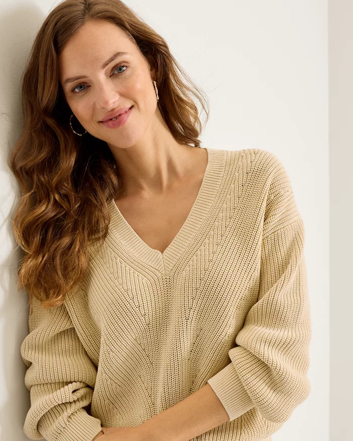 TOMMY SALT & SEA WASH WAVE SWEATER