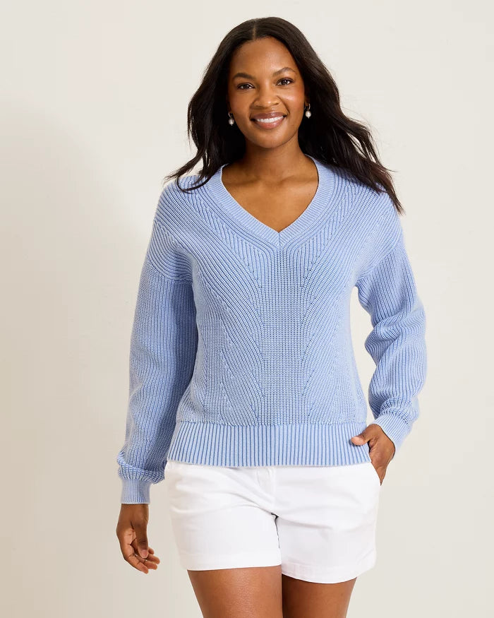 TOMMY SALT & SEA WASH WAVE SWEATER