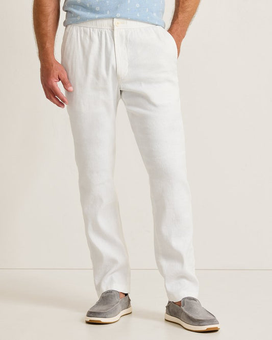 BEACH COAST STRETCH- LINEN E-WAIST PANT