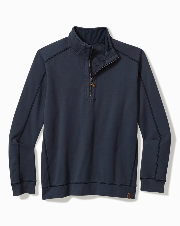 TOMMY BAHAMA BEN AND TERRY 1/2 ZIP