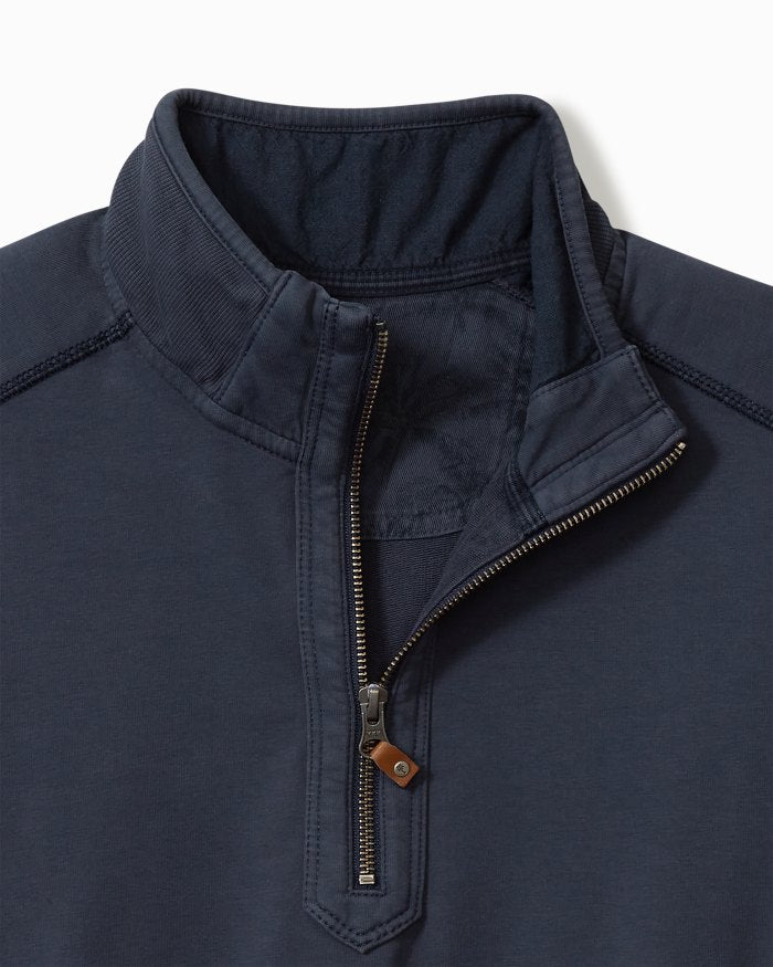 TOMMY BAHAMA BEN AND TERRY 1/2 ZIP