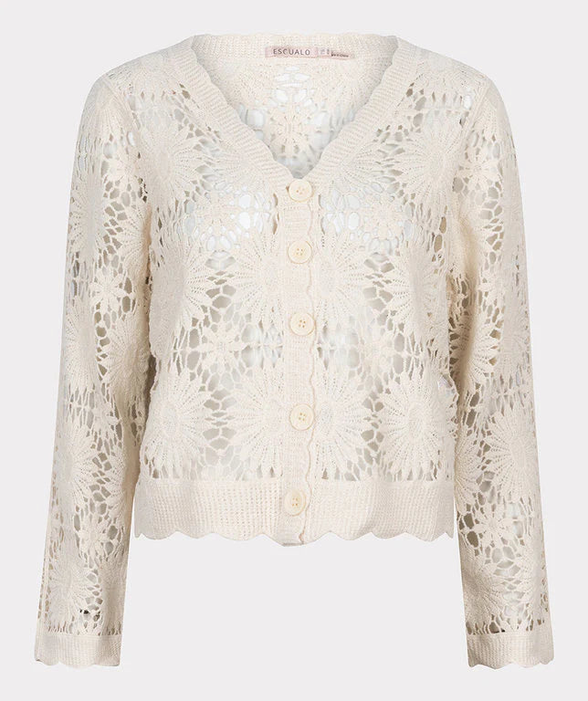 ESQUALO CROCHET CARDIGAN