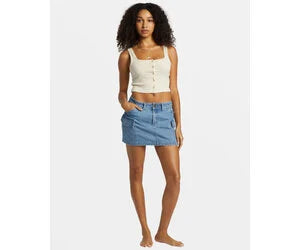 BILLABONG HILARY CARGO SKIRT DENIM