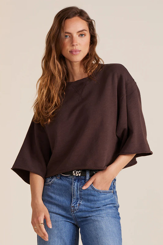 BOBI DROP SHOULDER CROP SS