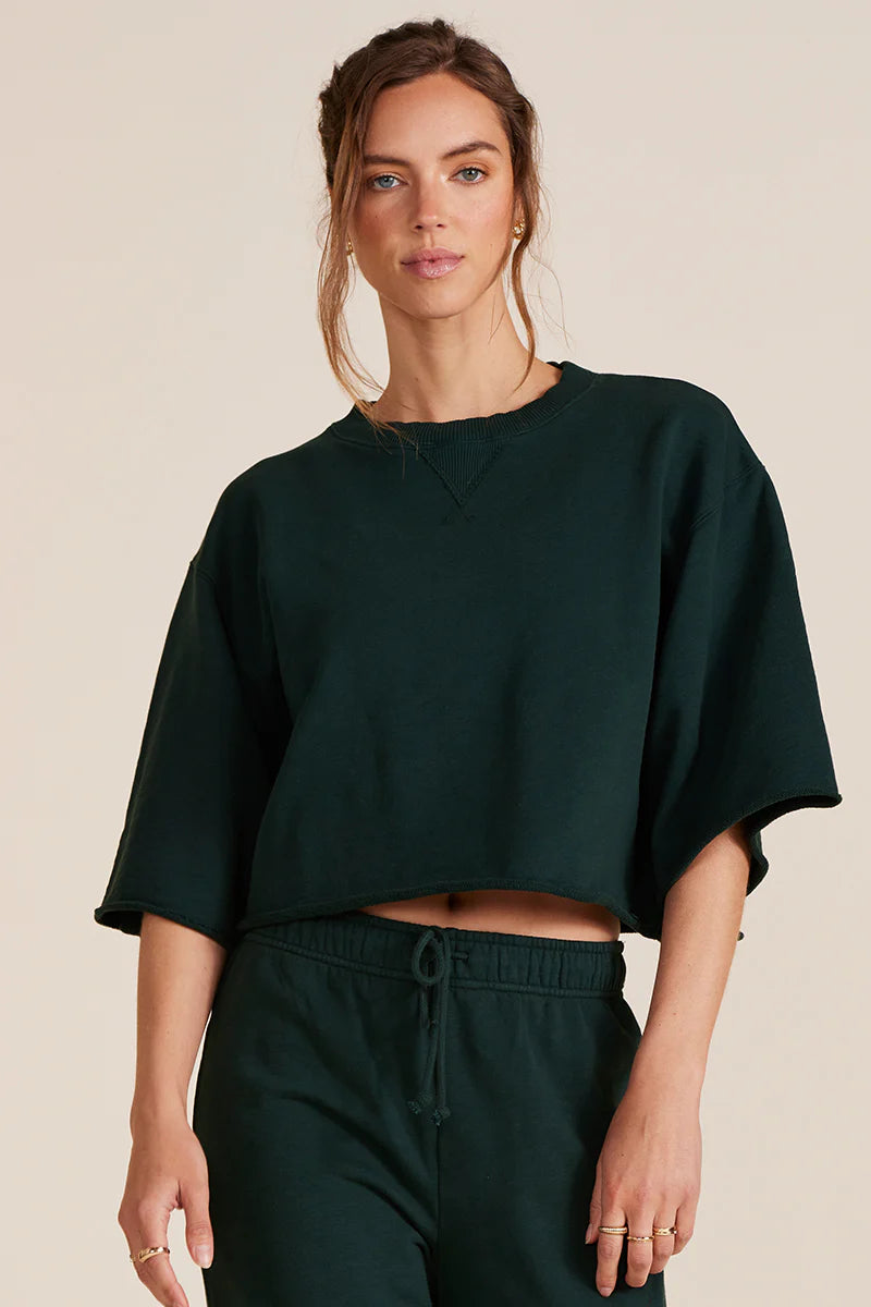 BOBI DROP SHOULDER CROP SS