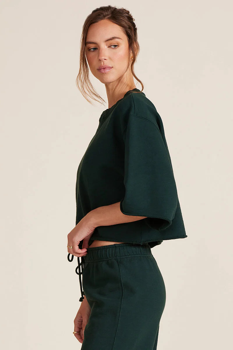BOBI DROP SHOULDER CROP SS