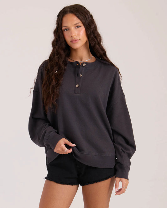 VOLCOM LIVED IN FLEECE HENLEY