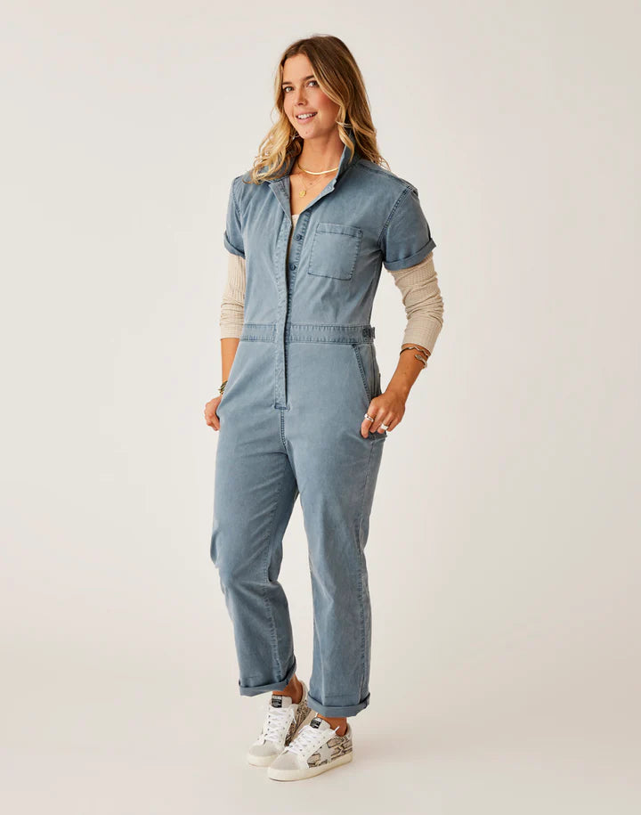 CARVE DESIGNS NYLA TWILL JUMPSUIT