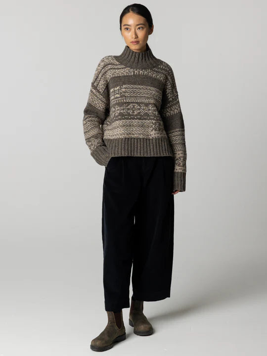 FINISTERRE IDLESS BROKEN FAIR ISLE SWEATER