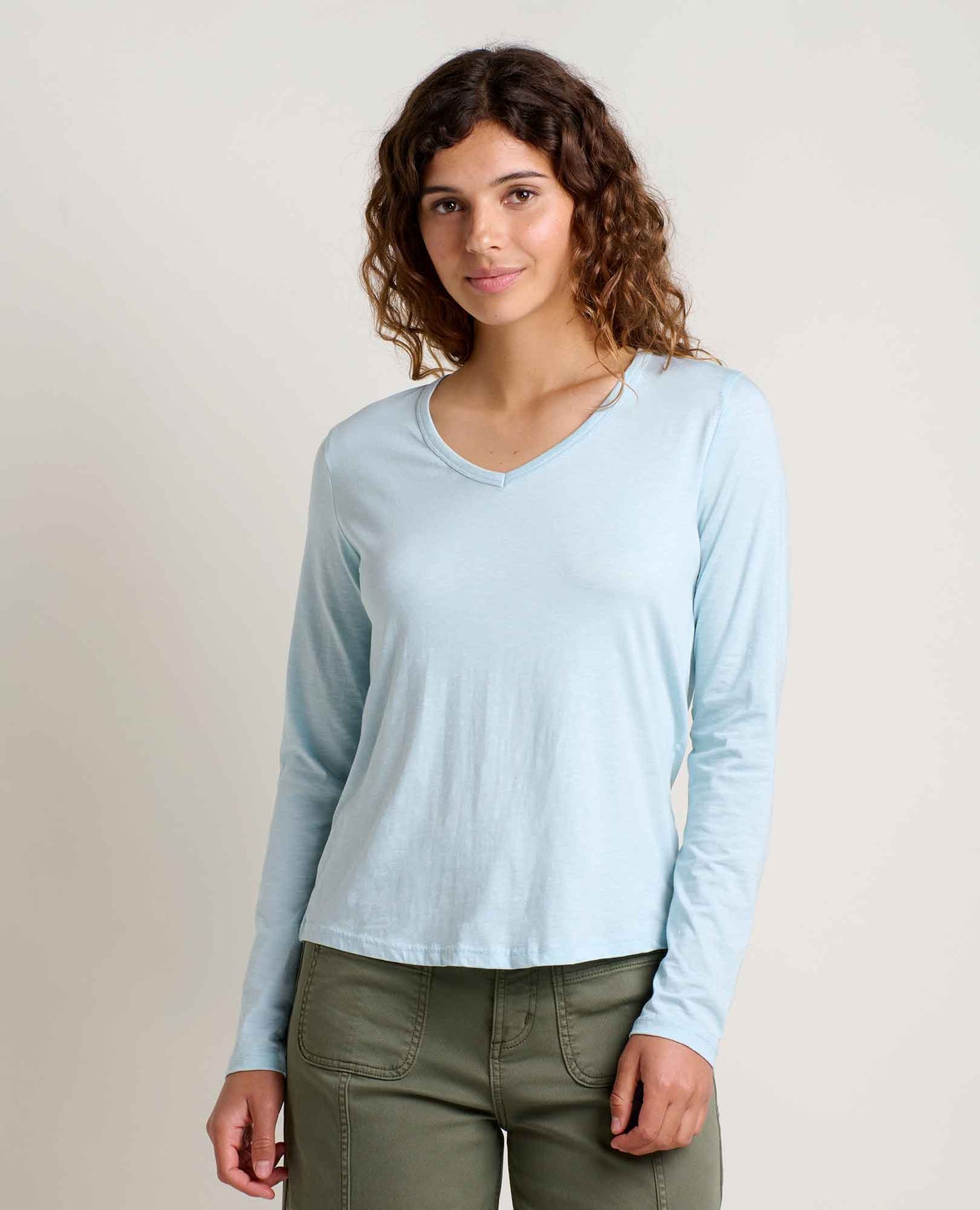 TOAD&CO MARLEY LONG SLEEVE V TEE
