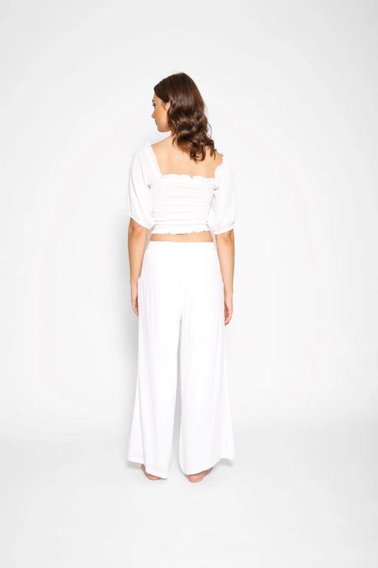 KOY RESORT MIAMI TIE FRONT PANT