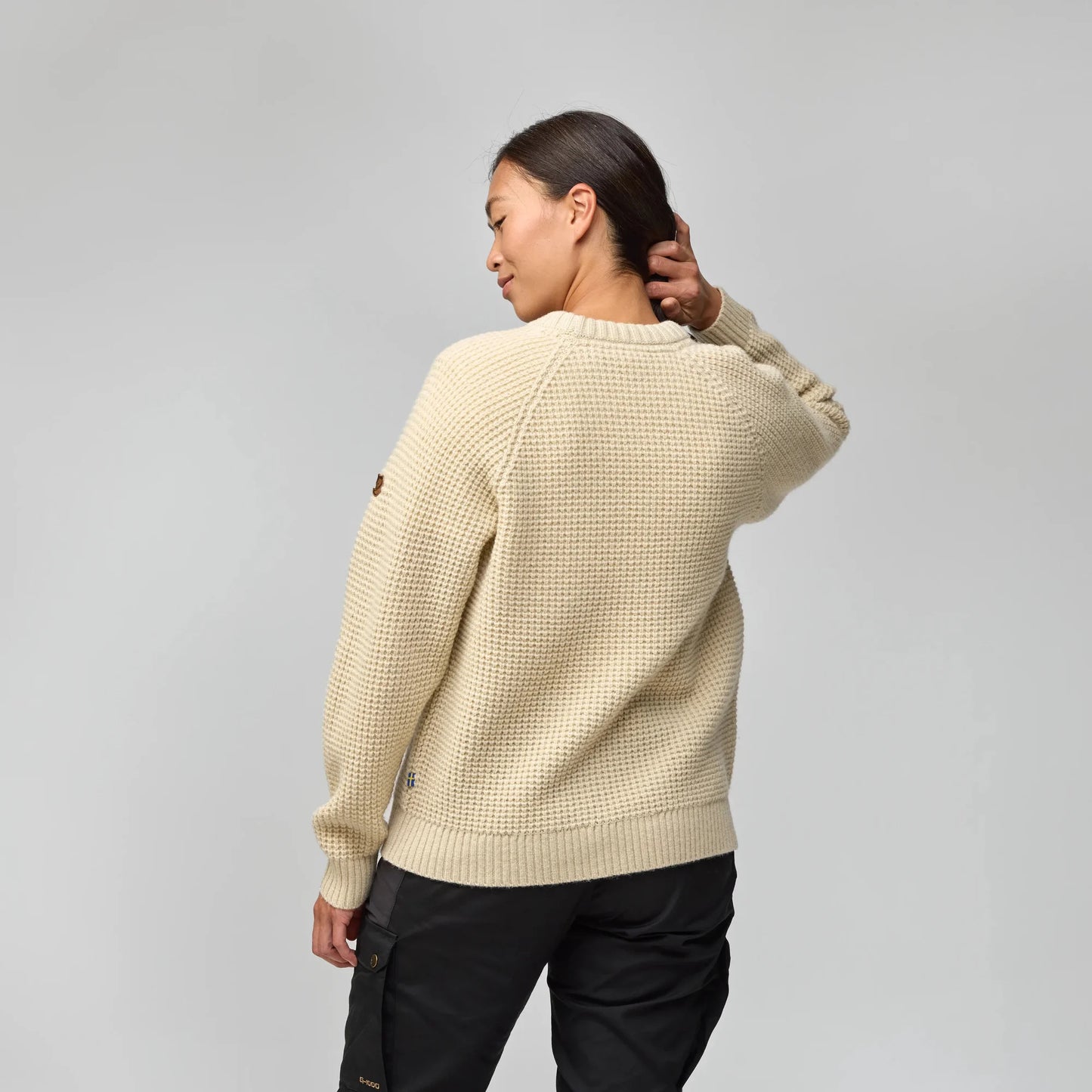FJALLRAVEN OVIK WAFFLE KNIT WOMANS SWEATER