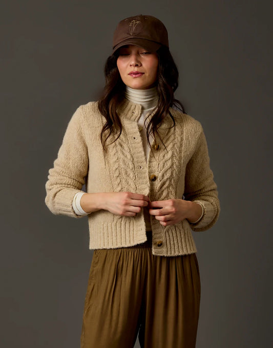 CARVE POPPY CROPPED CARDIGAN