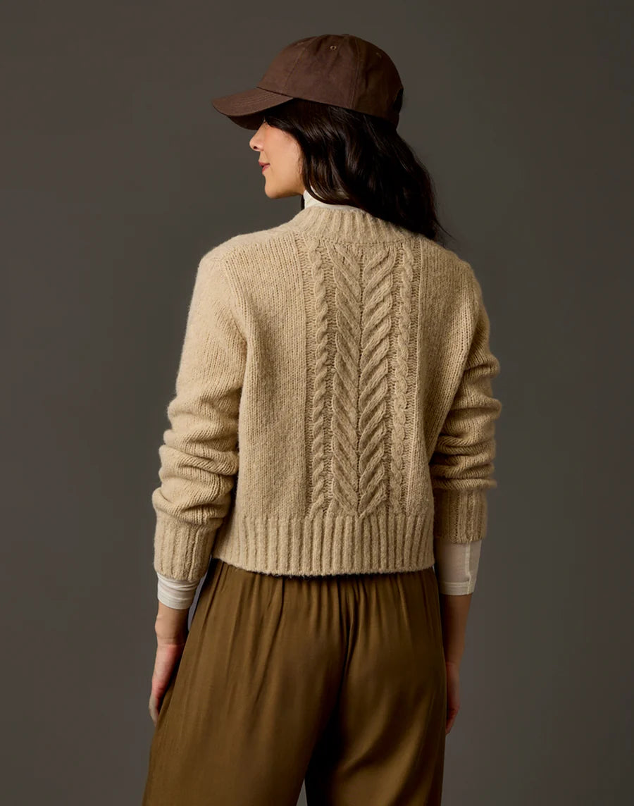 CARVE POPPY CROPPED CARDIGAN