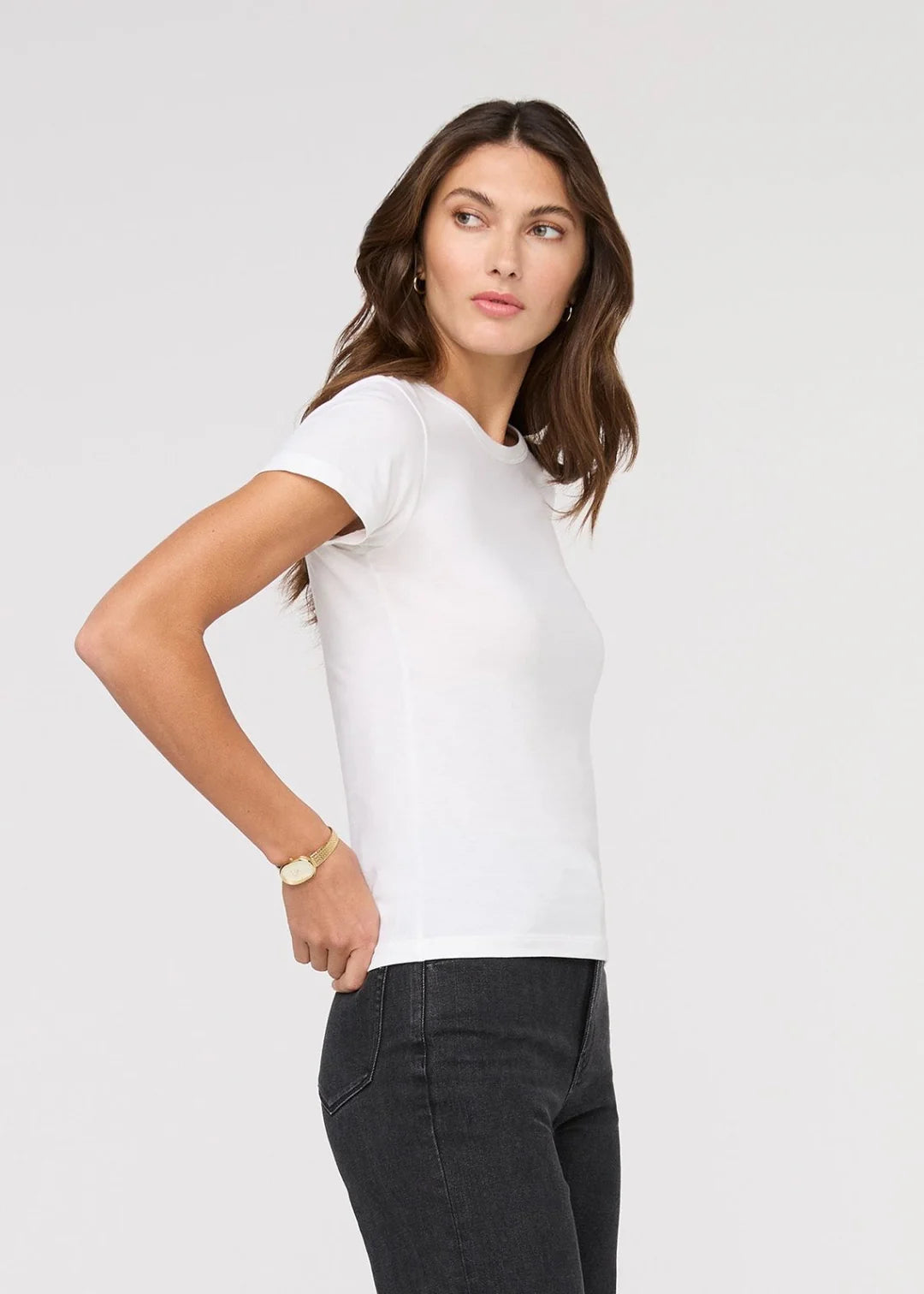 DU/ER PUREPIMA SLIM CREW TEE