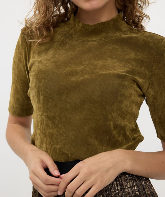 ESQUALO TURTLE VELOURS WOMANS TOP