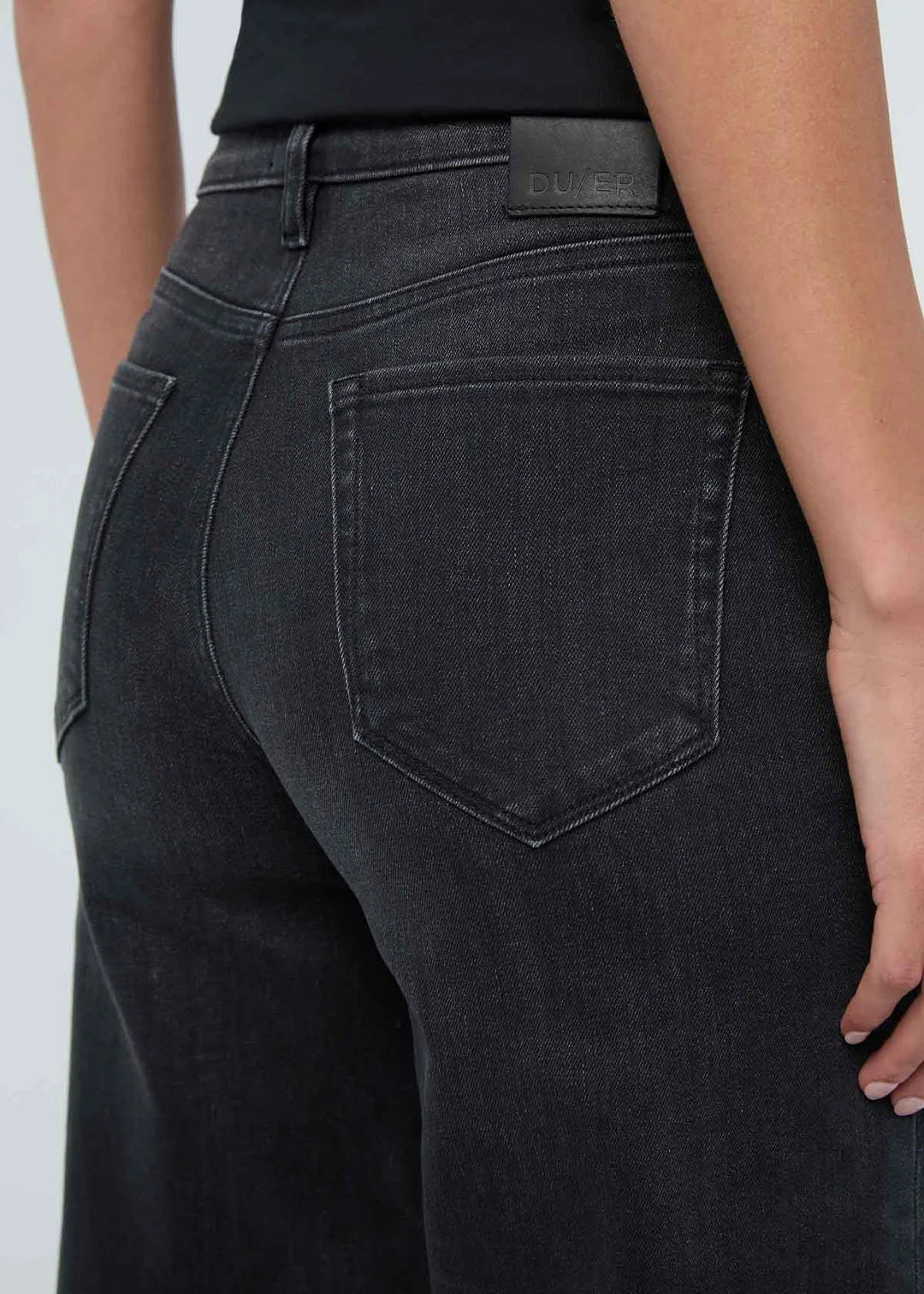 DU/ER PERFORMANCE DENIM + HIGH RISE WIDE LEG